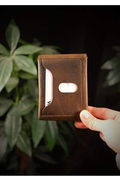 King - Slim Design Genuine Real D Leather C Wallet and Card Holder