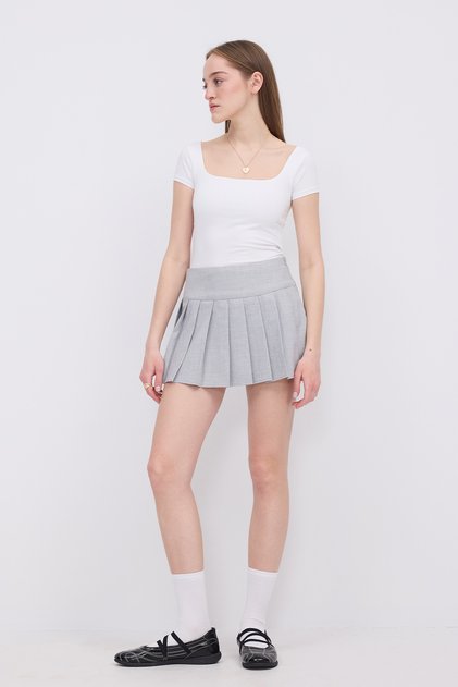 Square Neck Short Sleeve Blouse B1559