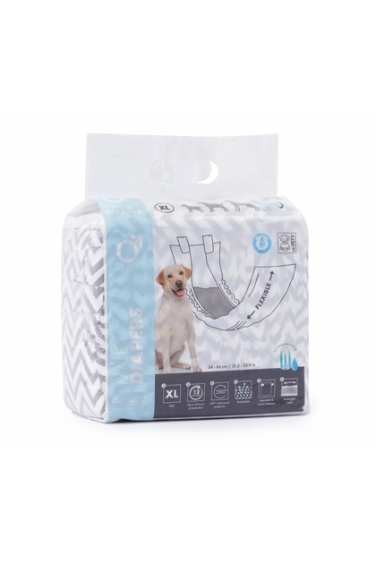 Diapers Male Dog Panties XL 12 Pieces
