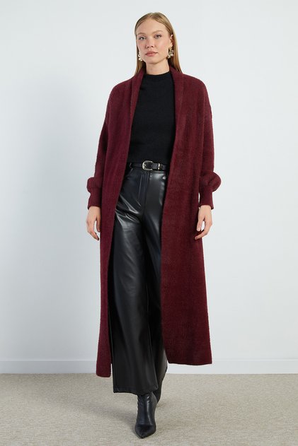 Shawl Collar Bearded Casual Knitwear Cardigan