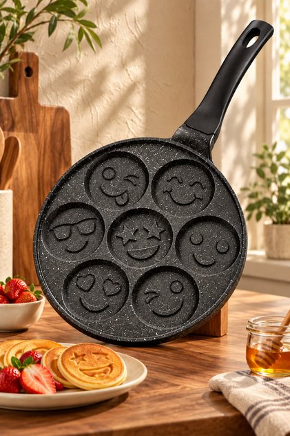 Zümrüt Döküm Yapışmaz Granit Kaplama Pankek Tavası 26 Cm
