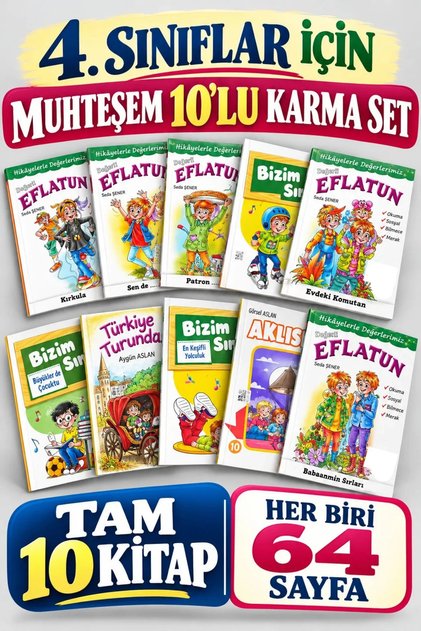 Set of 10 Story Books That Make Reading Fun for Grades 3 and 4