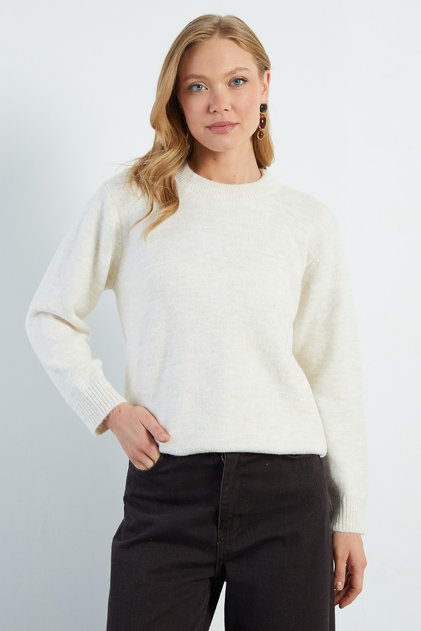 Basic Crew Neck Casual Knit Sweater