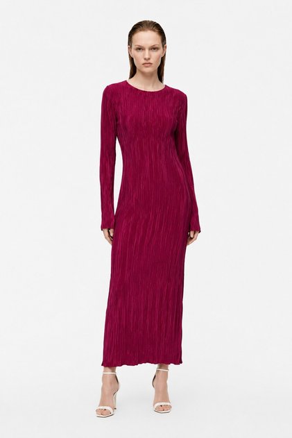 Mirella pleated long dress