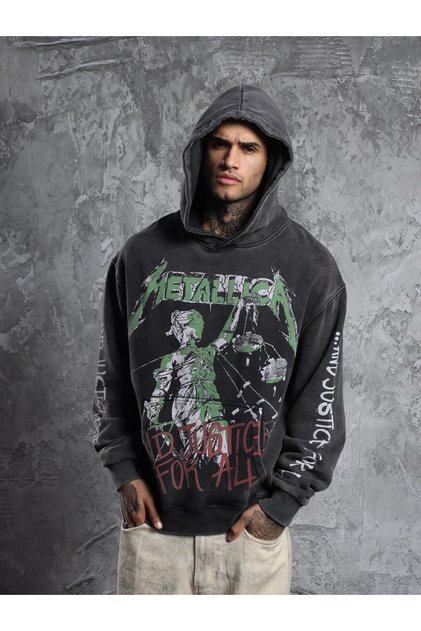 Metallica Justice for All Super Heavy Oversize Hoodie