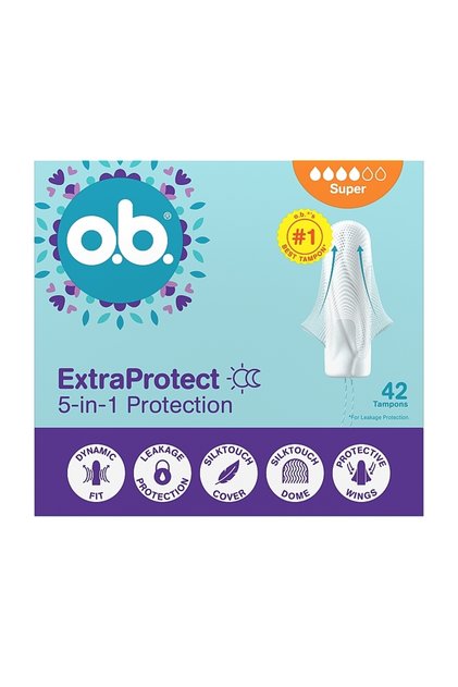 ExtraProtect Super εσωτερικά ταμπόν με προστατευτικά φτερά για δυνατή ροή 42 τεμάχια