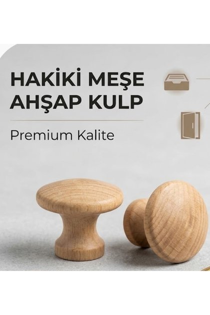 Ahşap mobilya kulp (5 adet)