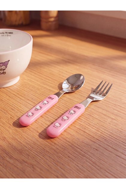 Lcw Home Mixed Hello Kitty Printed Fork and Spoon Set