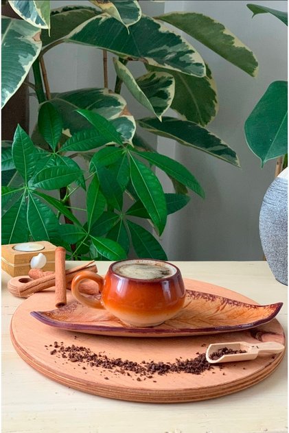Latest Trend Leaf Model Cup Set for One Person