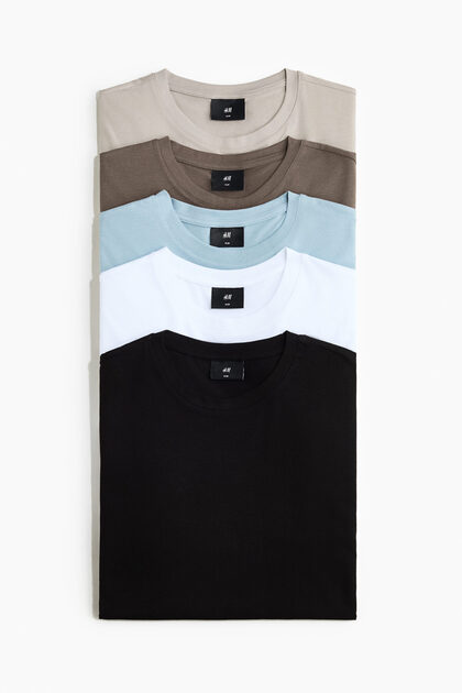 5'li Slim Fit Tişört