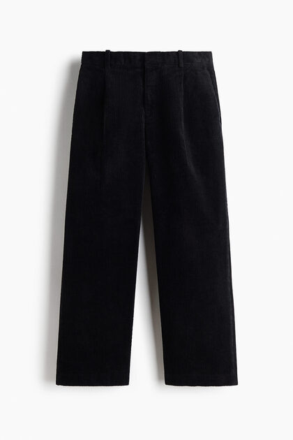 Şık Fitilli Kadife Pantolon Loose Fit