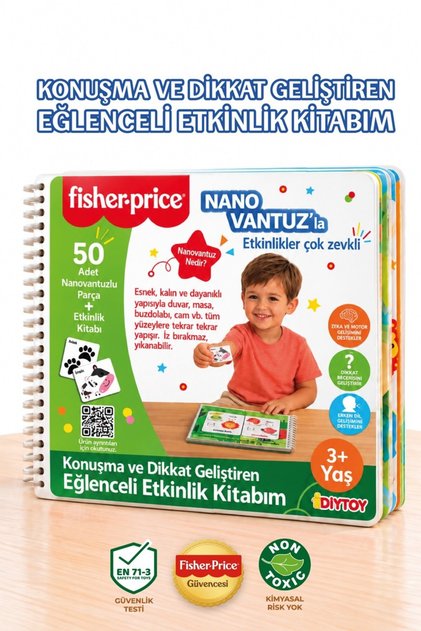 50 Parça Nanovantuzlu Çocuk Aktivite Kitabı 3+ Yaş