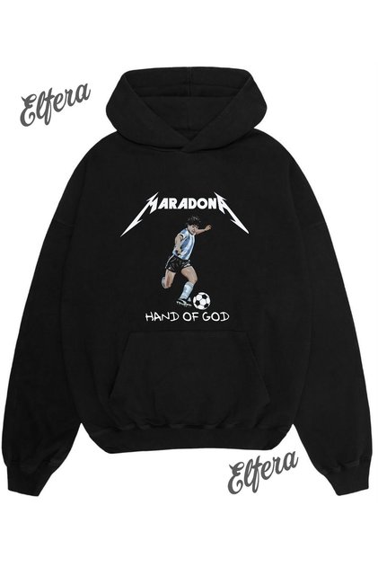 Maradona Printed Oversized Unisex Sweatshirt