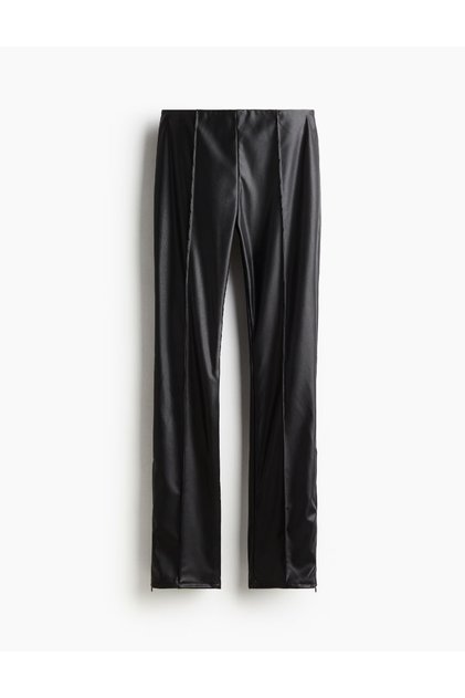 Pantaloni imitatie de piele, Negru