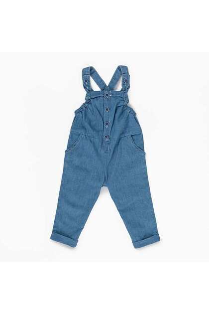 Girls Jeans Overall with Pockets