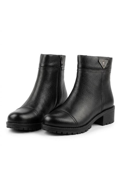 3381 black genuine leather women's boots