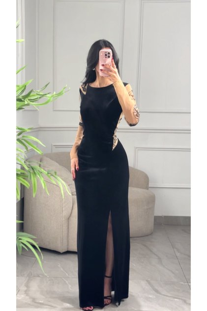 Velvet Evening Dress Baltel