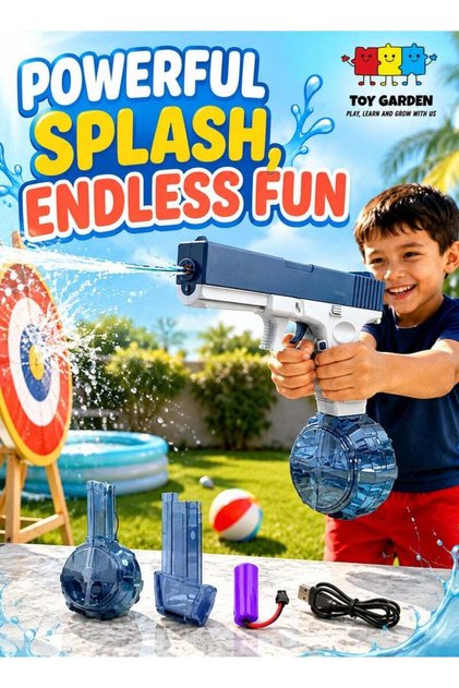 Electric Water Gun 32 Ft Range Automatic Water Gun Super 434CC+58CC Large Capacity