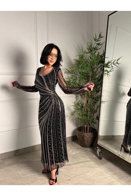Shak Black and Silver Dress