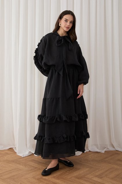 Ruffled Skirt Tulle Set 32-2794