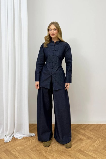 Tied Denim Suit 32-3006