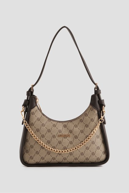 4386 Mink Dotted Shoulder & Arm Bag