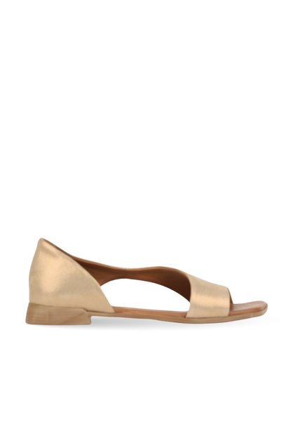 Mink Leather Women's Flat Sandals