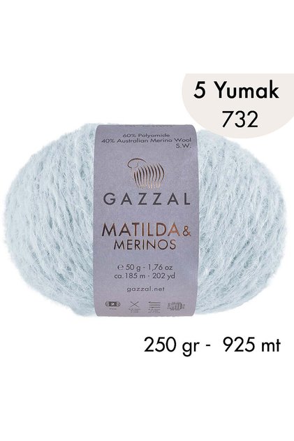Matilda 732- Pack of 5 - 250 Gr - New