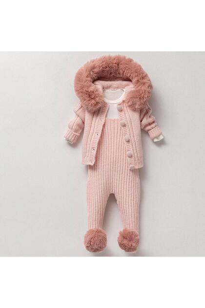 Norbello Fur Salopet Pink