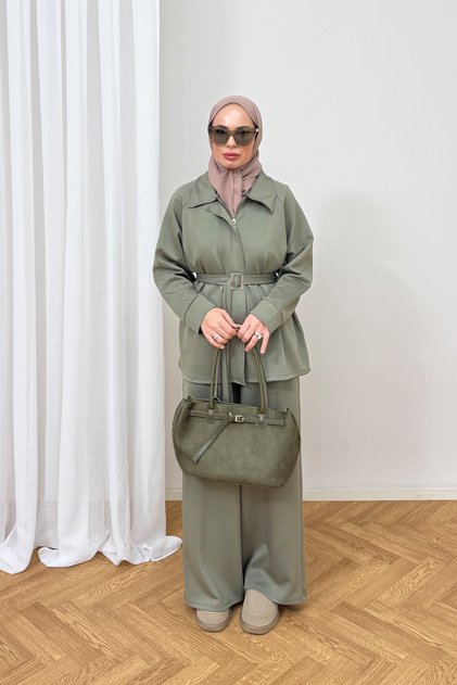 Belted Modal Suit 68-6613