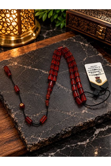 Erkan Çubukçu Master Signature System Set Cutting Fire Cinnamon Red Prayers Beads