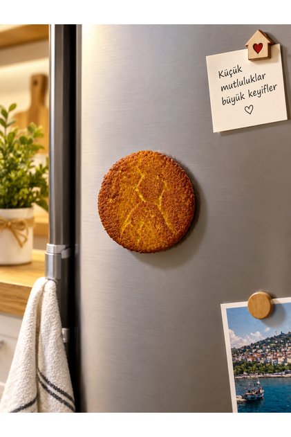 Trabzon Mısır Ekmeği Buzdolabı Magneti – Karadeniz Yöresel Hediyelik ve Dekoratif Magnet