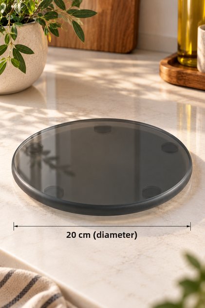 Cam Nihale | Smoked Glass Nihale - 8 mm | Diameter 20cm