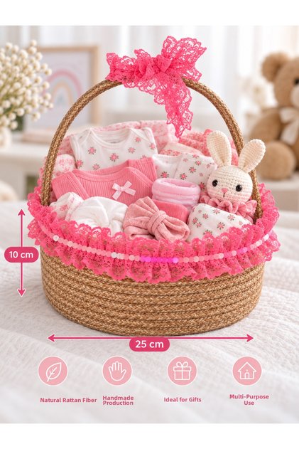 Handmade Decorative Baby Gift Basket