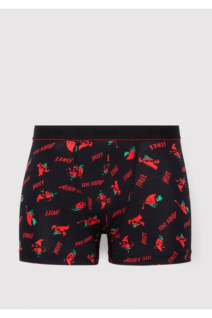 Printed Black Boxer 0912473-900