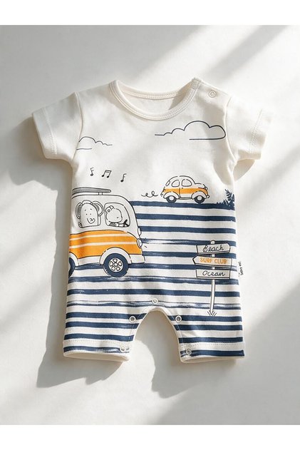 Striped Baby Boy Jumpsuit