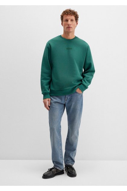 Jeans Detaylı Yeşil Sweatshirt 0S10586-71874