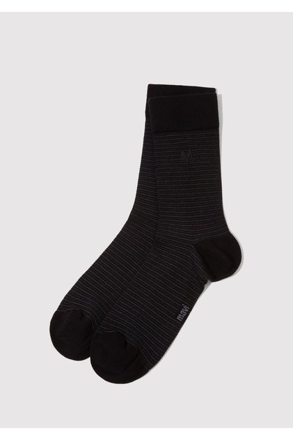 Seal Logo Embroidered Black Socks 092296-900