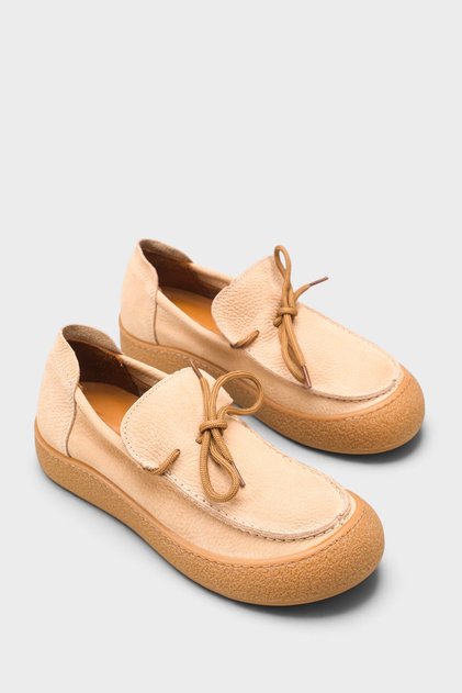 Gabi Genuine Nubuck Leather Comfort Women's Loafer Shoes