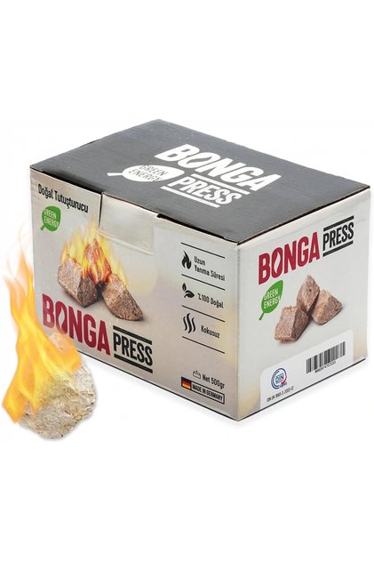 Şömine Ve Mangal Tutuşturucu 500 gr - Jel Ve Çıra Alternatifi Doğal Odun Yünü Press