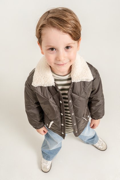 Boy's Jacketed Top and Trousers 3-Piece Set 8171