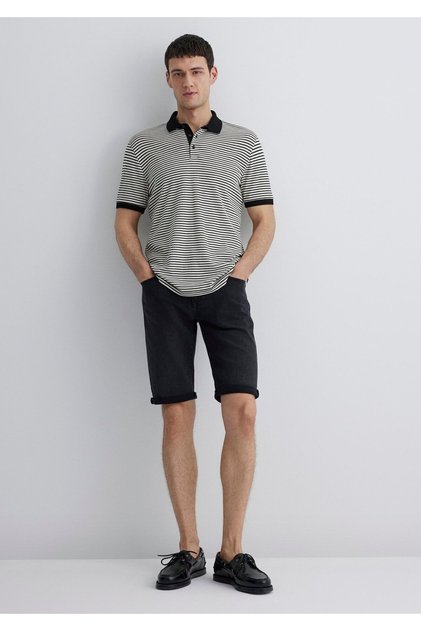Nicholas Black Anthracite Jean Shorts 0416081307