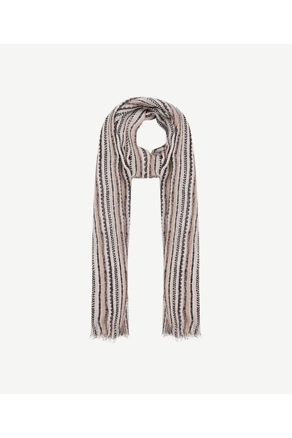 Tensel Blended Striped Shawl