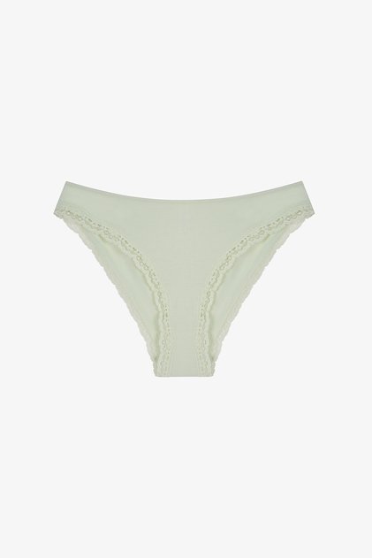 Mint Green Lace Detailed Slip Panties