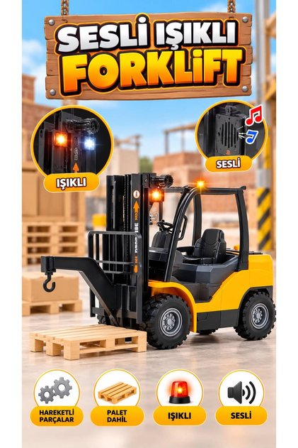 Model İş Makinası Oyuncak Forklift