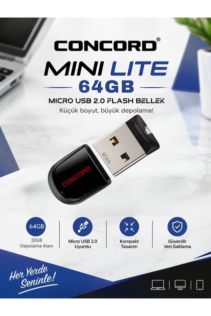 Mini Lite 64 Gb USB 2.0 Micro Flash Memory