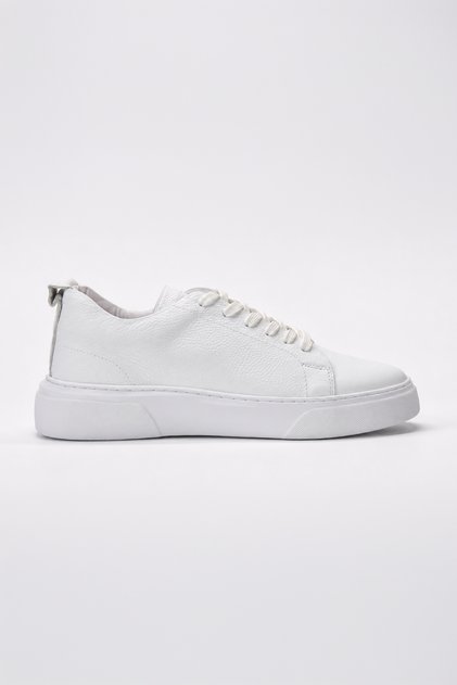 Men's White Seasonal Casual Leather Shoes