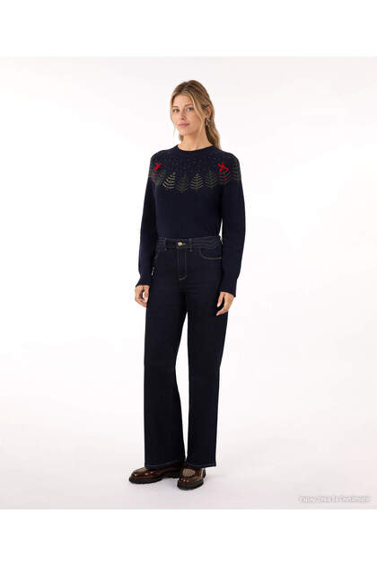 Denim Straight Regular Waist Pants