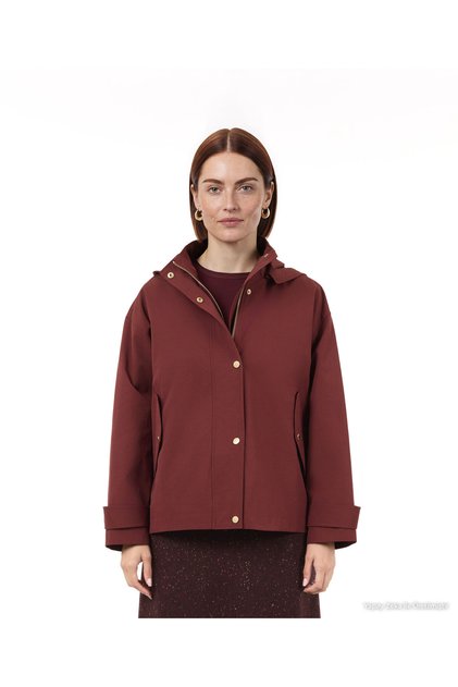 Regular Hooded Collar Long Sleeve Raincoat