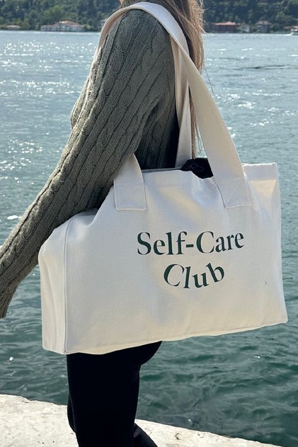 Cream Tote Bag